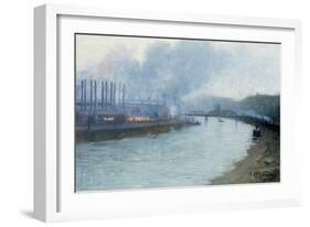 Industrial Scene, Pittsburgh-Aaron Henry Gorson-Framed Giclee Print