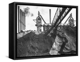 Industrial Scene-Andreas Feininger-Framed Stretched Canvas