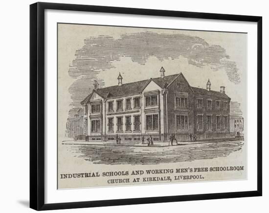 Industrial Schools and Working Men's Free Schoolroom Church at Kirkdale, Liverpool-null-Framed Giclee Print