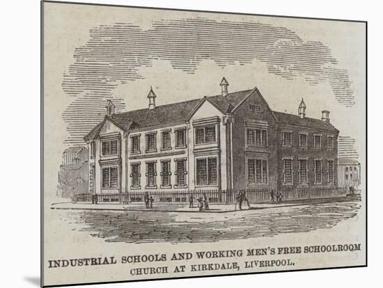 Industrial Schools and Working Men's Free Schoolroom Church at Kirkdale, Liverpool-null-Mounted Giclee Print