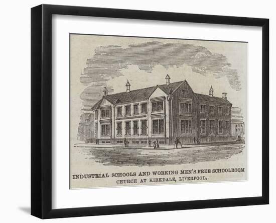 Industrial Schools and Working Men's Free Schoolroom Church at Kirkdale, Liverpool-null-Framed Giclee Print