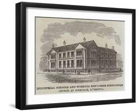 Industrial Schools and Working Men's Free Schoolroom Church at Kirkdale, Liverpool-null-Framed Giclee Print