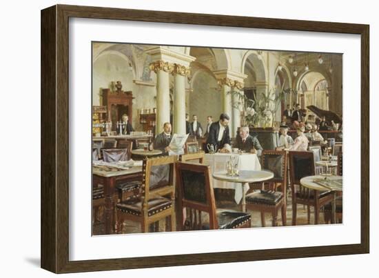 Industricafeen, 1906-Frants Henningsen-Framed Giclee Print