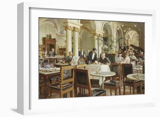 Industricafeen, 1906-Frants Henningsen-Framed Giclee Print