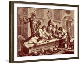 Industry and Idleness --William Hogarth-Framed Giclee Print