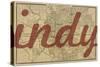 Indy - 1876, Indianapolis - Plan, Indiana, United States Map-null-Stretched Canvas