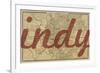 Indy - 1876, Indianapolis - Plan, Indiana, United States Map-null-Framed Giclee Print