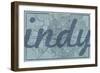 Indy - 1876, Indianapolis - Plan, Indiana, United States Map-null-Framed Premium Giclee Print