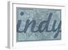 Indy - 1876, Indianapolis - Plan, Indiana, United States Map-null-Framed Premium Giclee Print