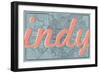 Indy - 1876, Indianapolis - Plan, Indiana, United States Map-null-Framed Giclee Print