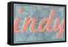 Indy - 1876, Indianapolis - Plan, Indiana, United States Map-null-Framed Stretched Canvas