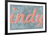 Indy - 1876, Indianapolis - Plan, Indiana, United States Map-null-Framed Giclee Print