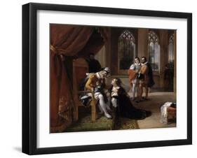 Inês De Castro with Her Children at the Feet of Afonso Iv, King of Portugal, 1335-Eugénie Servières-Framed Giclee Print