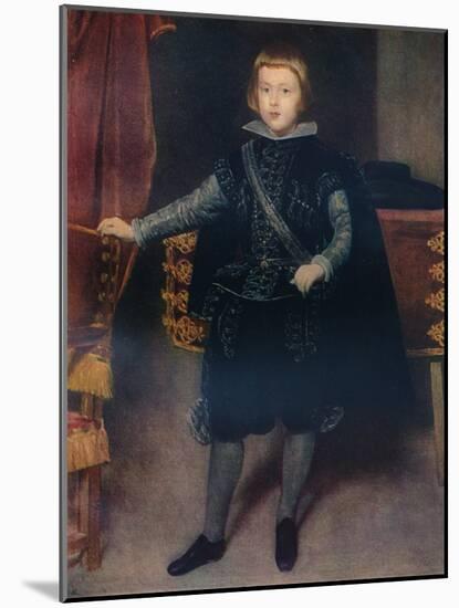 'Infant Baltasar Carlos (1629-1646)', 1639 (c1927)-Diego Velasquez-Mounted Giclee Print