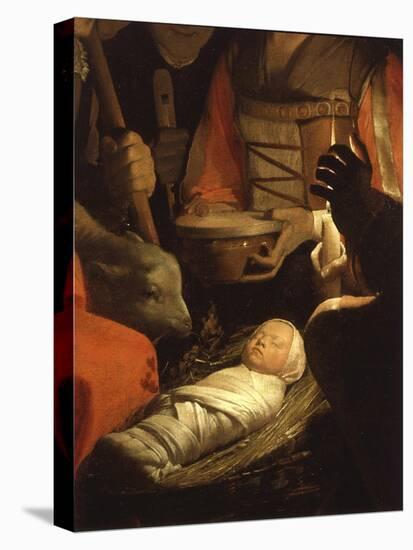 Infant Christ, from The Adoration of the Shepherds-Georges de La Tour-Stretched Canvas