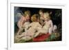 Infant Christ with John the Baptist and Two Angels, 1615/20-Peter Paul Rubens-Framed Premium Giclee Print