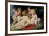 Infant Christ with John the Baptist and Two Angels, 1615/20-Peter Paul Rubens-Framed Premium Giclee Print