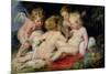 Infant Christ with John the Baptist and Two Angels, 1615/20-Peter Paul Rubens-Mounted Premium Giclee Print