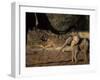 Infant Elephant at Mother's Side, Savuti Marsh, Chobe National Park, Botswana-Paul Souders-Framed Photographic Print