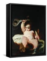 Infant Hercules-Sir Joshua Reynolds-Framed Stretched Canvas