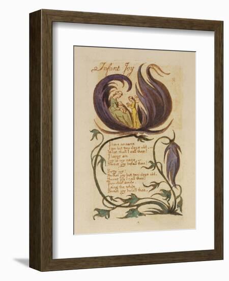 Infant Joy. from 'songs of Innocence'-William Blake-Framed Giclee Print