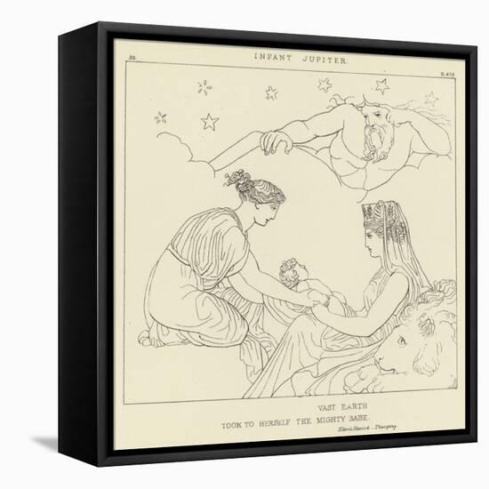 Infant Jupiter-John Flaxman-Framed Stretched Canvas