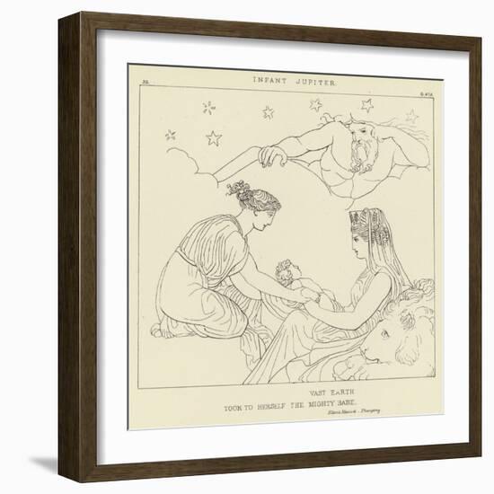 Infant Jupiter-John Flaxman-Framed Giclee Print