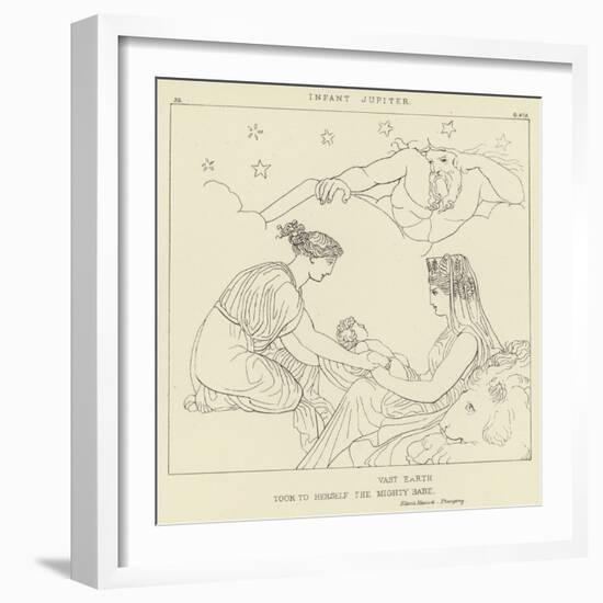 Infant Jupiter-John Flaxman-Framed Giclee Print