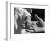 Infant's Hand in Man's Hand-Philip Gendreau-Framed Photographic Print