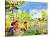 Infant School Illustrations, UK-null-Stretched Canvas