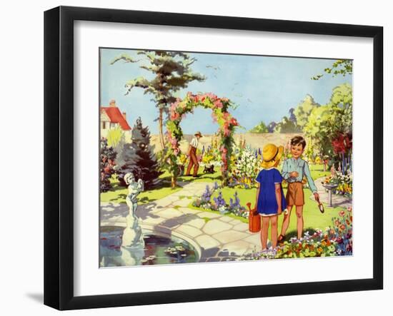 Infant School Illustrations, UK-null-Framed Giclee Print