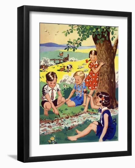 Infant School Illustrations, UK-null-Framed Giclee Print