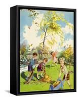 Infant School Illustrations, UK-null-Framed Stretched Canvas