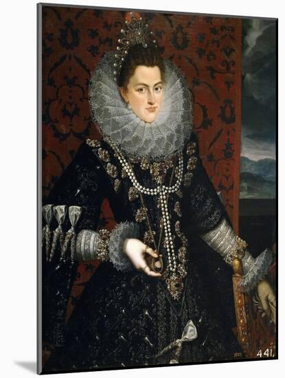 Infanta Isabella Clara Eugenia, 1598-1599-Juan Pantoja De La Cruz-Mounted Giclee Print