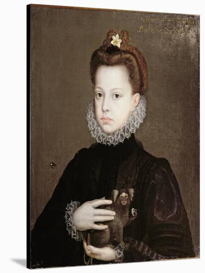 Infanta Isabella Clara Eugenia, Daughter of Philip II of Spain-Alonso Sanchez Coello-Stretched Canvas