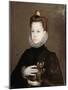 Infanta Isabella Clara Eugenia, Daughter of Philip II of Spain-Alonso Sanchez Coello-Mounted Giclee Print
