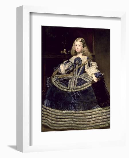 Infanta Margarita (1651-73) in Blue, 1659-Diego Velazquez-Framed Premium Giclee Print