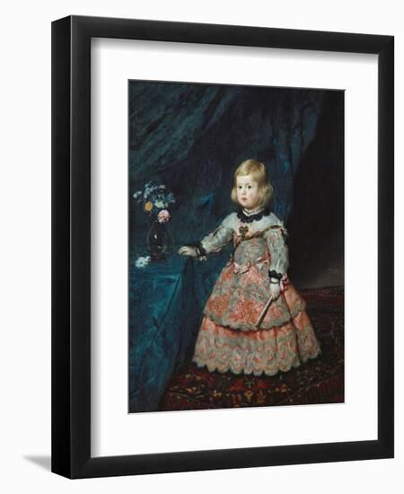 Infanta Margarita Teresa in a Pink Gown-Diego Velazquez-Framed Art Print