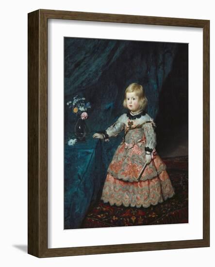 Infanta Margarita Teresa in a Pink Gown-Diego Velazquez-Framed Art Print