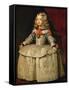 Infanta Margarita Teresa in White Garb-Diego Velazquez-Framed Stretched Canvas