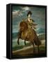 Infante Baltasar Carlos, Son of King Felipe IV and Queen Isabella, on Horseback-Diego Velazquez-Framed Stretched Canvas