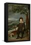 Infante Balthasar Carlos in Hunting Dress, 1635-36-Diego Velazquez-Framed Stretched Canvas