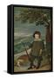 'Infante Don Baltasar Carlos', (Prince Balthasar Charles as a Hunter), 1635-1636, (c1934)-Diego Velasquez-Framed Stretched Canvas