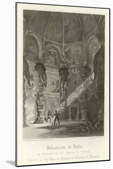 Infanticide in India-Thomas Colman Dibdin-Mounted Giclee Print