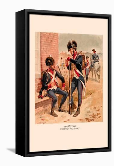 Infantry and Artillery, 1802-1810-H.a. Ogden-Framed Stretched Canvas