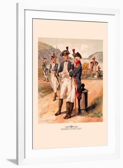 Infantry and Artillery-H.a. Ogden-Framed Art Print
