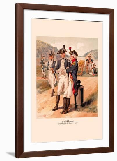 Infantry and Artillery-H.a. Ogden-Framed Art Print