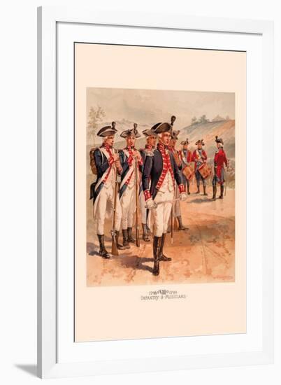 Infantry and Musicians-H.a. Ogden-Framed Art Print