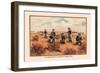 Infantry Attacked by Indians, 1876-Arthur Wagner-Framed Art Print