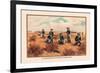Infantry Attacked by Indians, 1876-Arthur Wagner-Framed Art Print